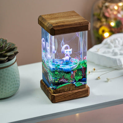 Pokemon Mew Epoxy Resin Lamp, Night Light