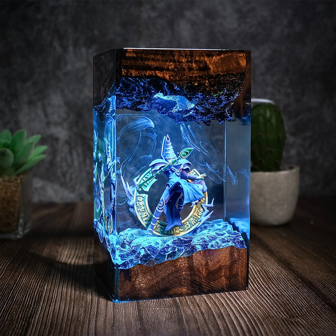 Dark Magician Yu Gi Oh Epoxy Resin Lamp, Night Light