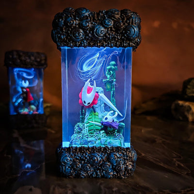 Hornet Hollow Knight Diorama Epoxy Resin Lamp, Night Light, Wireless Lights