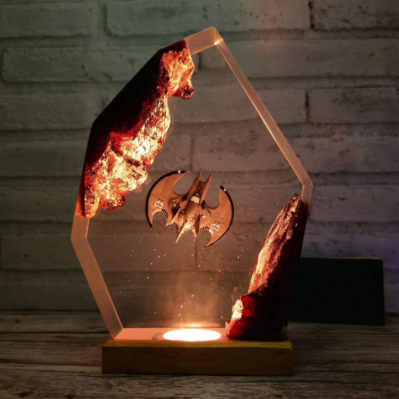 DC Superhero Batwing Batman Flying Epoxy Resin Lamp, Night Light
