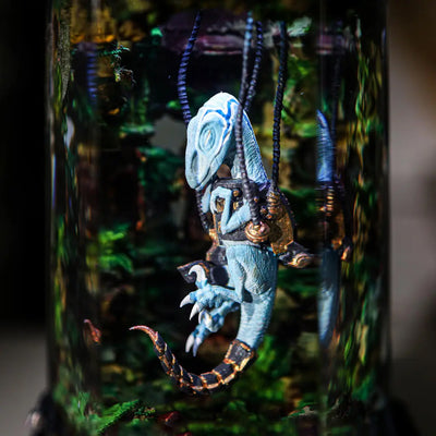 Raptor Dinosaur Healing Chamber Incubator Epoxy Resin Lamp, Night Light, Wireless Lights