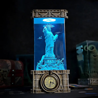 Gothic Statue of Liberty Undersea Epoxy Resin Lamp, Night Light, Wireless Lights