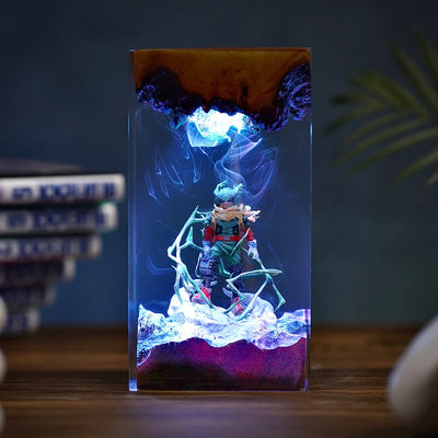 My Hero Academia Izuku Midoriya Deku Evolution Epoxy Resin Lamp, Night Light