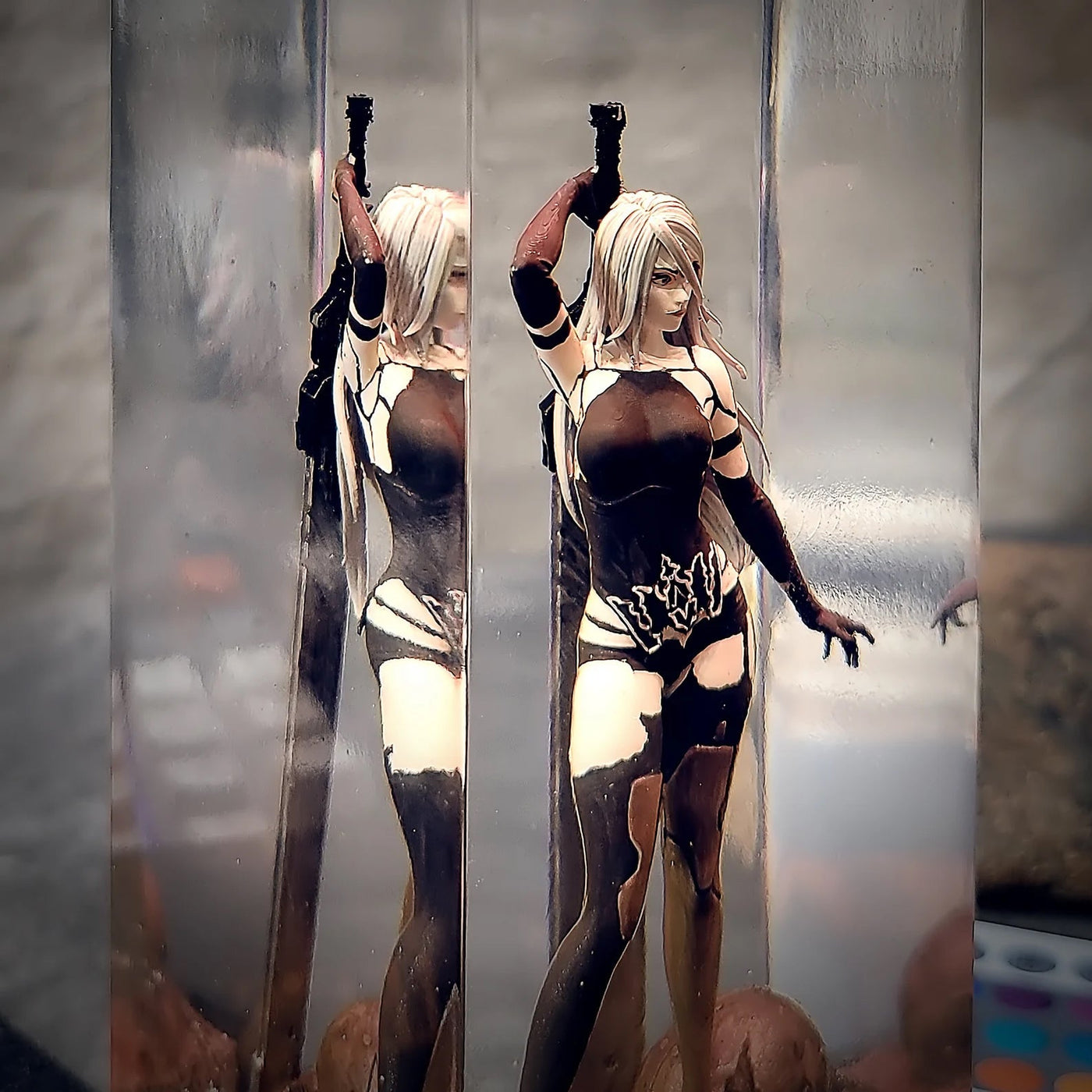 A2 Nier Automata Diorama Epoxy Resin Lamp, Night Light, Wireless Lights