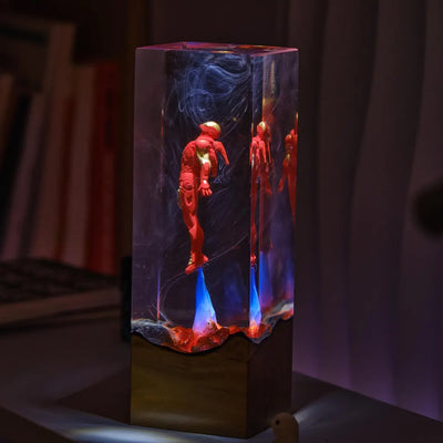Marvel MCU Iron Man Flying Epoxy Resin Lamp, Night Light