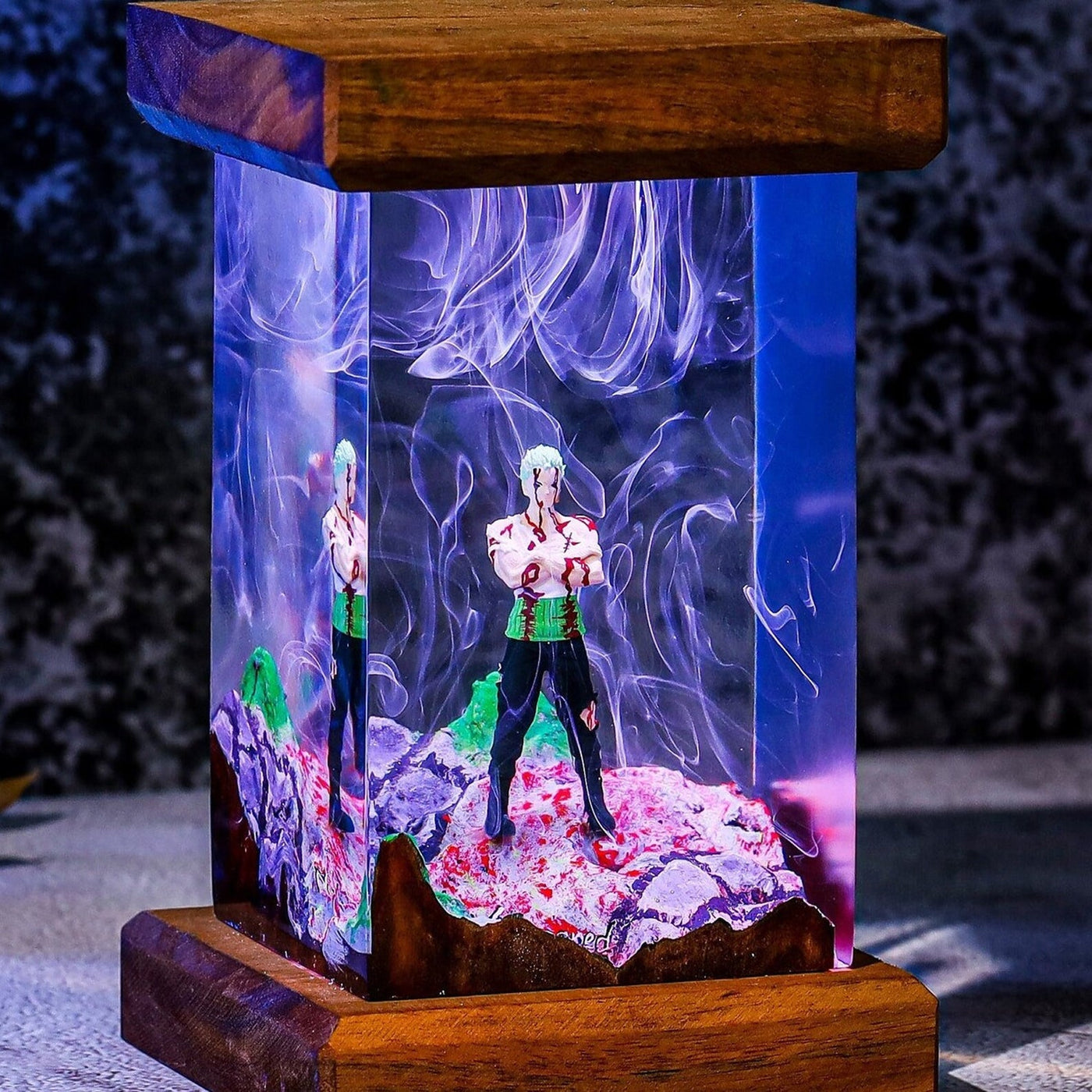 Roronoa Zoro One Piece Epoxy Resin Lamp, Night Light