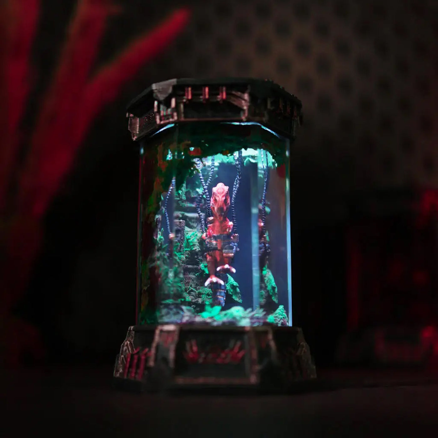 T-Rex Dinosaur Healing Chamber Incubator Epoxy Resin Lamp, Night Light, Wireless Lights
