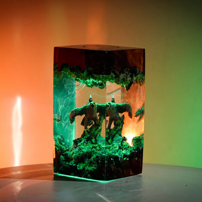 LOTR Lord Of Rings Great Eagles Gandalf Gwaihir the Windlord Epoxy Resin Lamp, Night Light