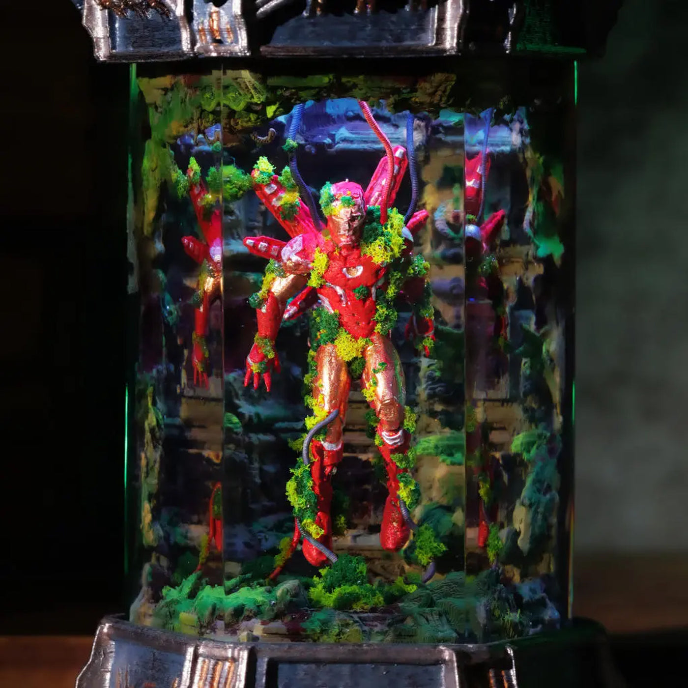 Marvel MCU Iron Man Healing Chamber Incubator Epoxy Resin Lamp, Night Light, Wireless Lights