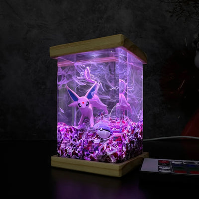 Pokemon Espeon Epoxy Resin Lamp, Night Light