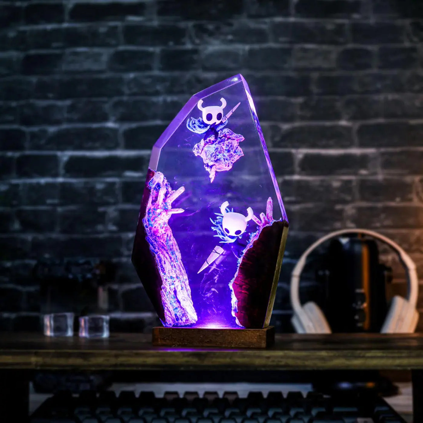 Hollow Knight Epoxy Resin Lamp, Night Light
