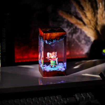 Fox TUNIC Epoxy Resin Lamp, Night Light