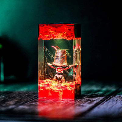 Dark Souls Praise the Sun Solaire of Astora Epoxy Resin Lamp, Night Light