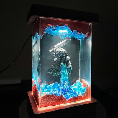 Berserk Guts Epoxy Resin Lamp, Night Light