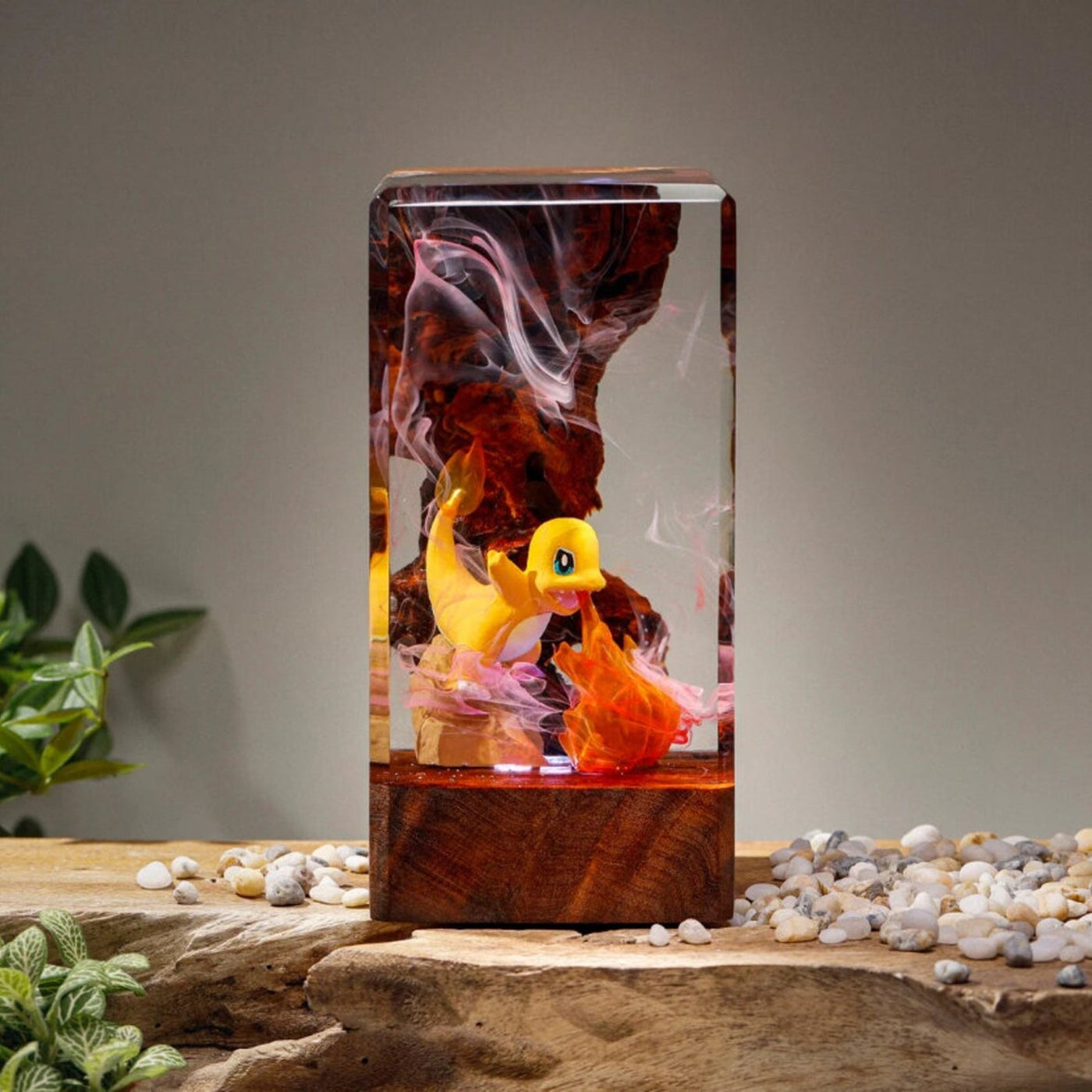 Pokemon Charmander Epoxy Resin Lamp, Night Light