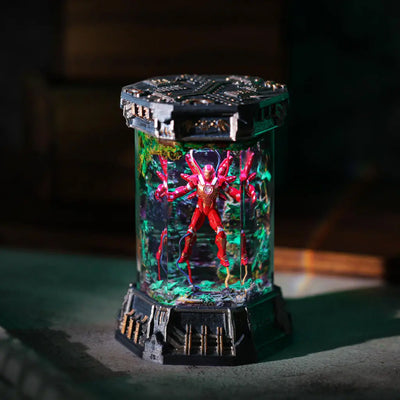 Marvel MCU Iron Man Healing Chamber Incubator Epoxy Resin Lamp, Night Light, Wireless Lights