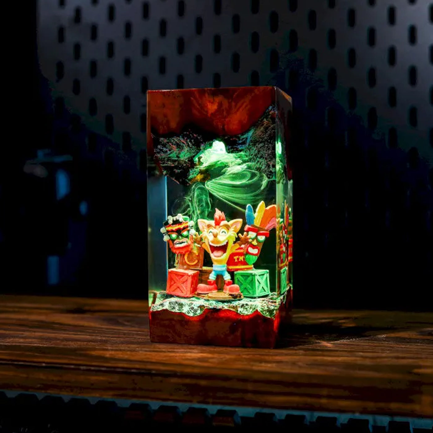 Crash Bandicoot Epoxy Resin Lamp, Night Light