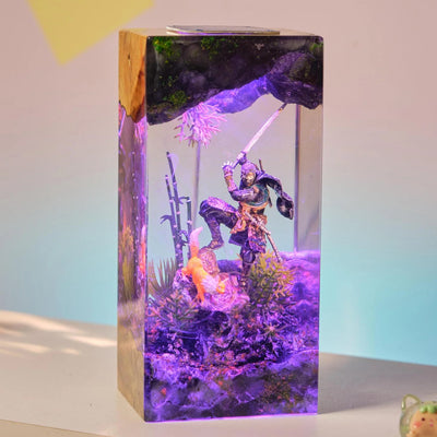 Jin Sakai Ghost of Tsushima Epoxy Resin Lamp, Night Light