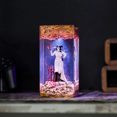 Resident Evil Lady Dimitrescu Epoxy Resin Lamp, Night Light