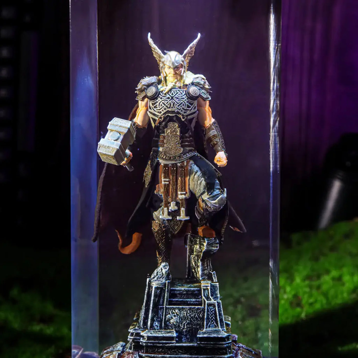 Thor Vikings Epoxy Resin Lamp, Night Light, Wireless Lights