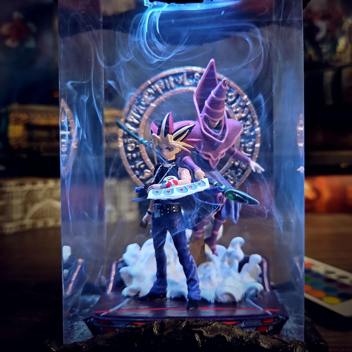 Yu Gi Oh Yugi Mutou Dark Magician Epoxy Resin Lamp, Night Light, Wireless Lights
