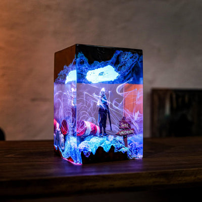 Valorant Jett Epoxy Resin Lamp, Night Light