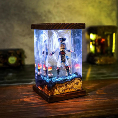 Mortal Kombat Raiden Epoxy Resin Lamp, Night Light