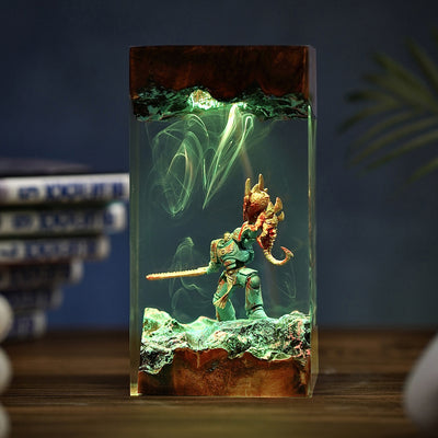 Warhammer Captain Titus Epoxy Resin Lamp, Night Light