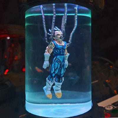 Dragon Ball Vegeta Super Saiyan Healing Chamber Incubator Epoxy Resin Lamp, Night Light, Wireless Lights