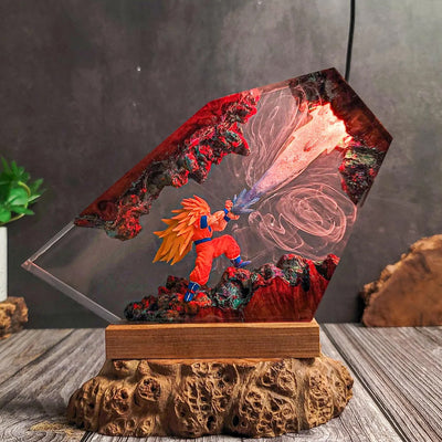 Dragon Ball Goku Super Saiyan Epoxy Resin Lamp, Night Light