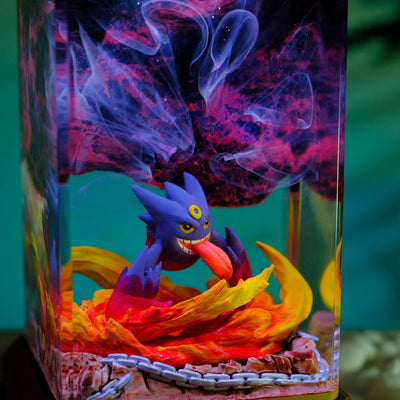 Pokemon Mega Gengar Epoxy Resin Lamp, Night Light