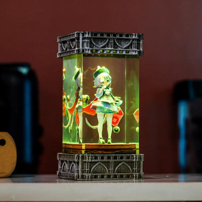 Genshin Impact Qiqi Epoxy Resin Lamp, Night Light, Wireless Lights