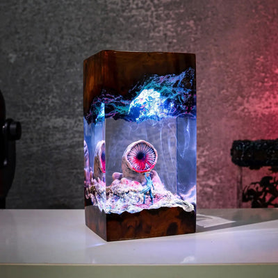 Dune 2 Paul Atreides Sandworm Epoxy Resin Lamp, Night Light