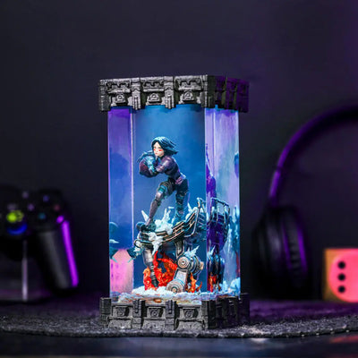 Alita Battle Angel Epoxy Resin Lamp, Night Light, Wireless Lights