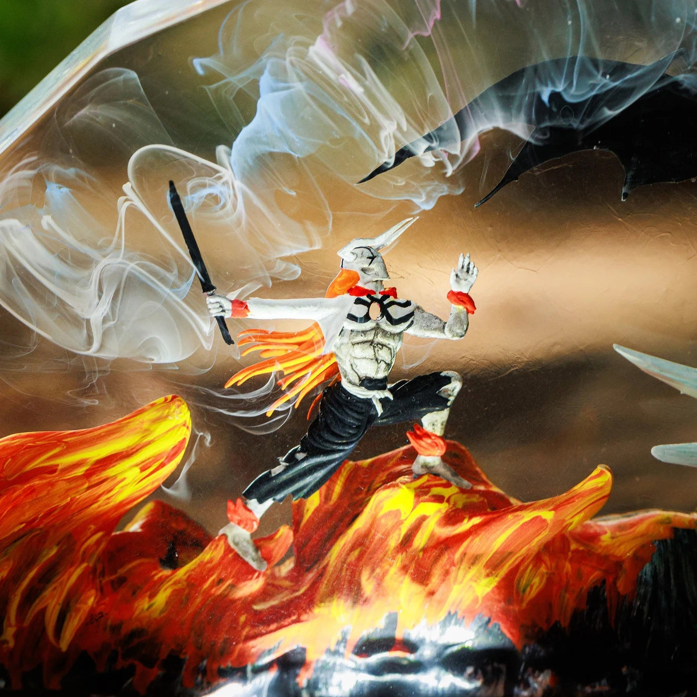 Bleach Kurosaki Ichigo vs Ulquiorra Cifer Epoxy Resin Lamp, Night Light