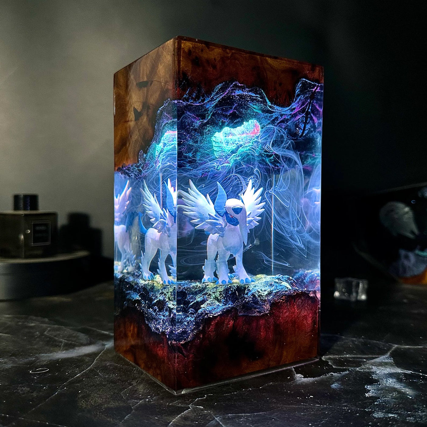 Pokemon Absol Mega Epoxy Resin Lamp, Night Light