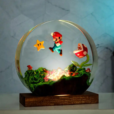 Super Mario Epoxy Resin Lamp, Night Light