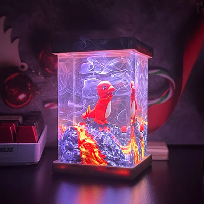 Pokemon Charmander Epoxy Resin Lamp, Night Light