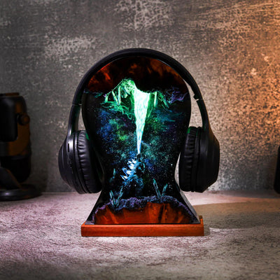 Godzilla Headphone Stand Epoxy Resin Lamp, Night Light