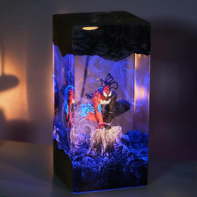 Marvel MCU Spider-Man x Venom Epoxy Resin Lamp, Night Light