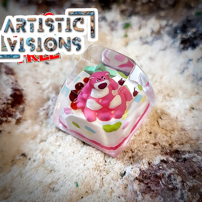 Toy Story Lotso Huggin Bear Artisan Keycaps Epoxy Resin