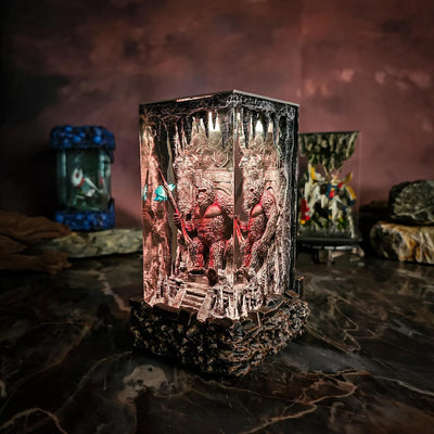 Kong Throne The New Empire Monster Diorama Epoxy Resin Lamp, Night Light, Wireless Lights