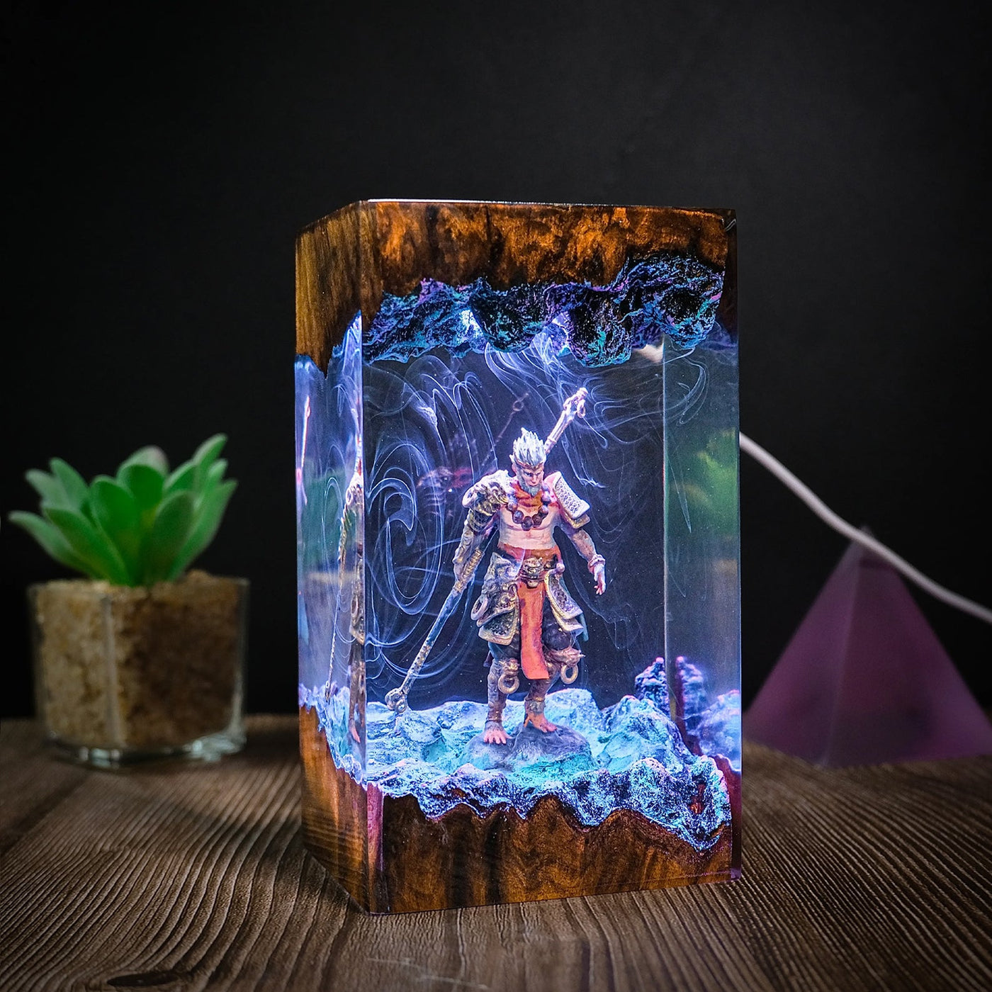 Black Myth Wukong Epoxy Resin Lamp, Night Light