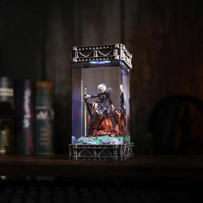 2B Nier Automata Diorama Epoxy Resin Lamp, Night Light, Wireless Lights