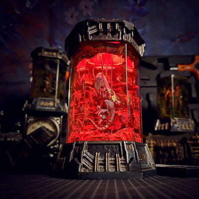 Jurassic Park Velociraptor Healing Chamber Incubator Epoxy Resin Lamp, Night Light, Wireless Lights