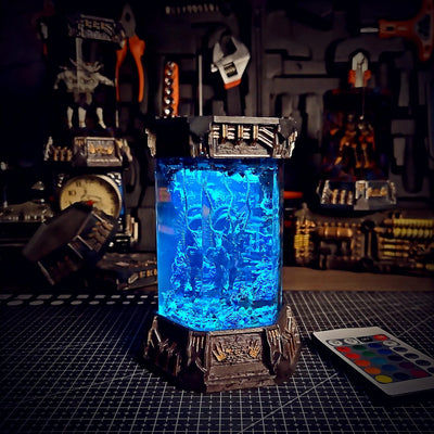 Xenomorph Alien Space Monster Healing Chamber Incubator Epoxy Resin Lamp, Night Light, Wireless Lights