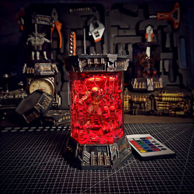 Predator Alien Space Monster Healing Chamber Incubator Epoxy Resin Lamp, Night Light, Wireless Lights