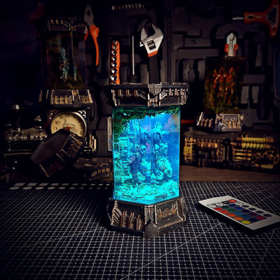 Jurassic Park Tyrannosaurus Rex Healing Chamber Incubator Epoxy Resin Lamp, Night Light, Wireless Lights