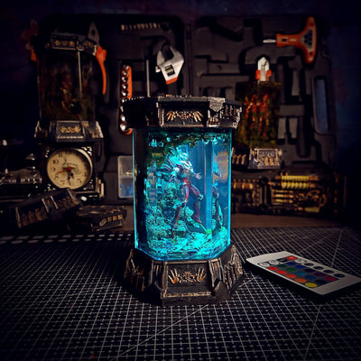 Marvel MCU Iron Man Healing Chamber Incubator Epoxy Resin Lamp, Night Light, Wireless Lights