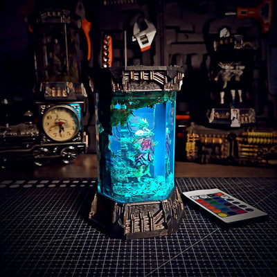 Dragon Ball Broly Healing Chamber Incubator Epoxy Resin Lamp, Night Light, Wireless Lights